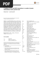Dratt, Katterfeld - 2017 - Coupling of FEM and DEM Simulations To Consider Dynamic Deformations Under Particle Load PDF