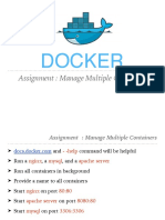 Docker: Assignment: Manage Multiple Containers
