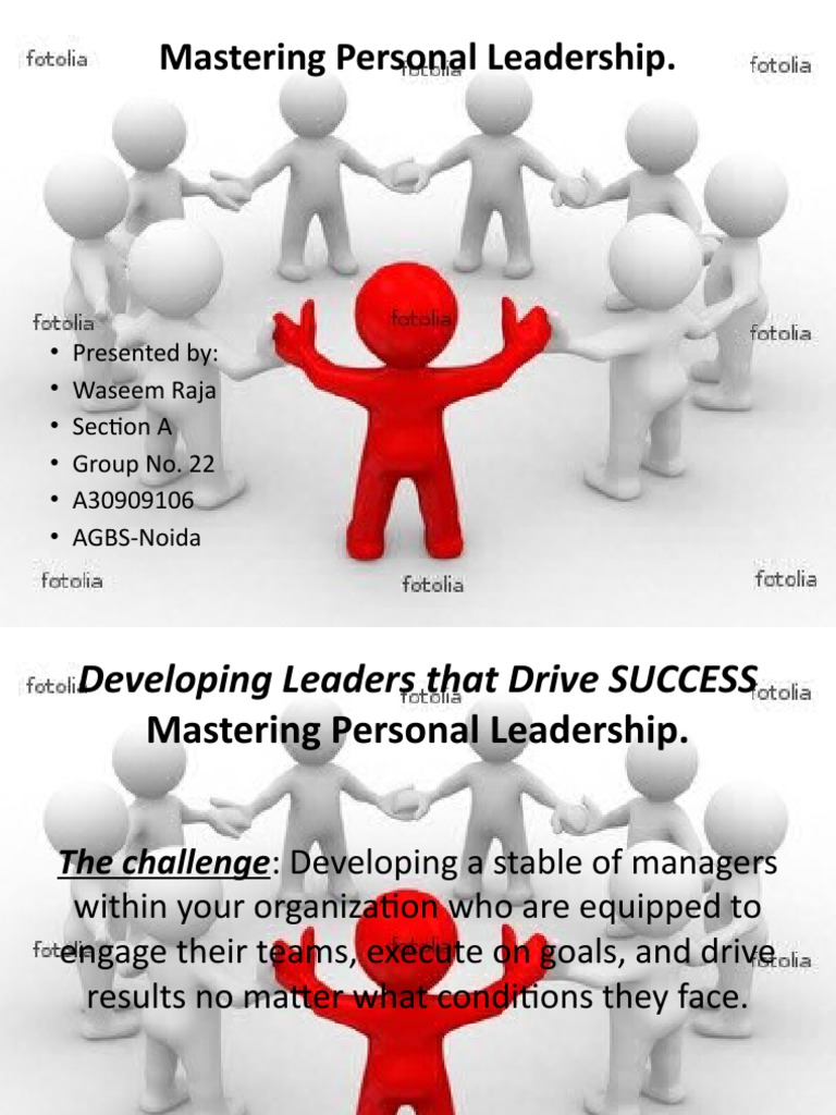 Mastering Personal Leadership Skills | PDF