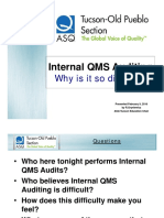 Internal QMS Auditing: Why Is It So Difficult?