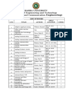 Print List of Books List of Books Necessary For Reading Engineering