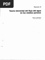 8 - Teoría Elemental Del Flujo Del Agua en Los Medios Porosos | PDF