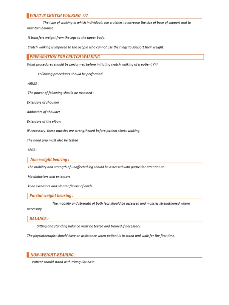 What Is Crutch Walking PDF Elbow Anatomical Terms Of Motion