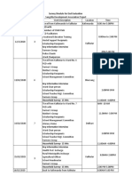 Schedule of Field Visit