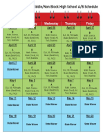 virtual learning calendar es ms updated