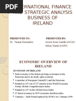 International Finance and Strategic Analysis Business of Ireland