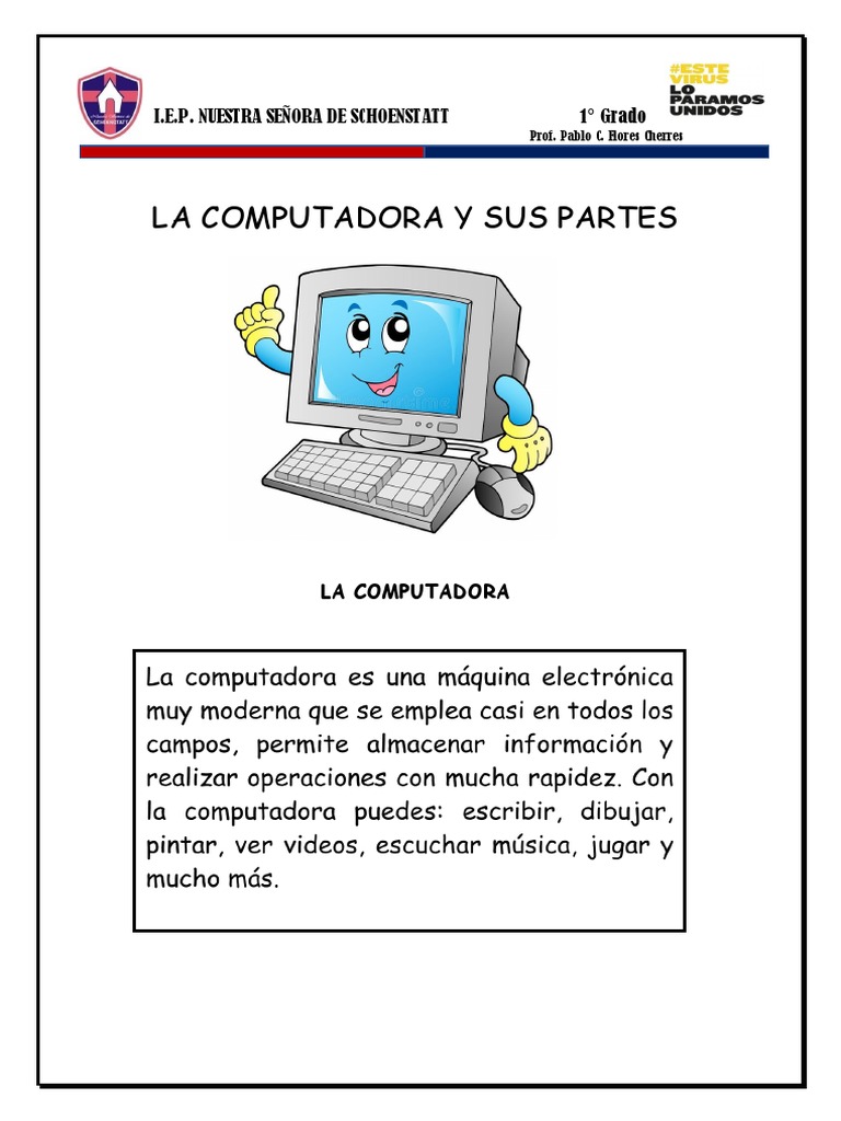 Partes de la Computadora para Niños | PDF | Teclado | Monitor de ...
