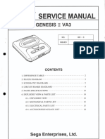Sega Service Manual - Genesis II VA3 - 001-3 - August 1994
