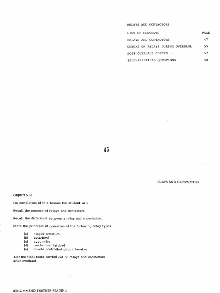 1 Relays & Contactors PDF PDF Relay Switch