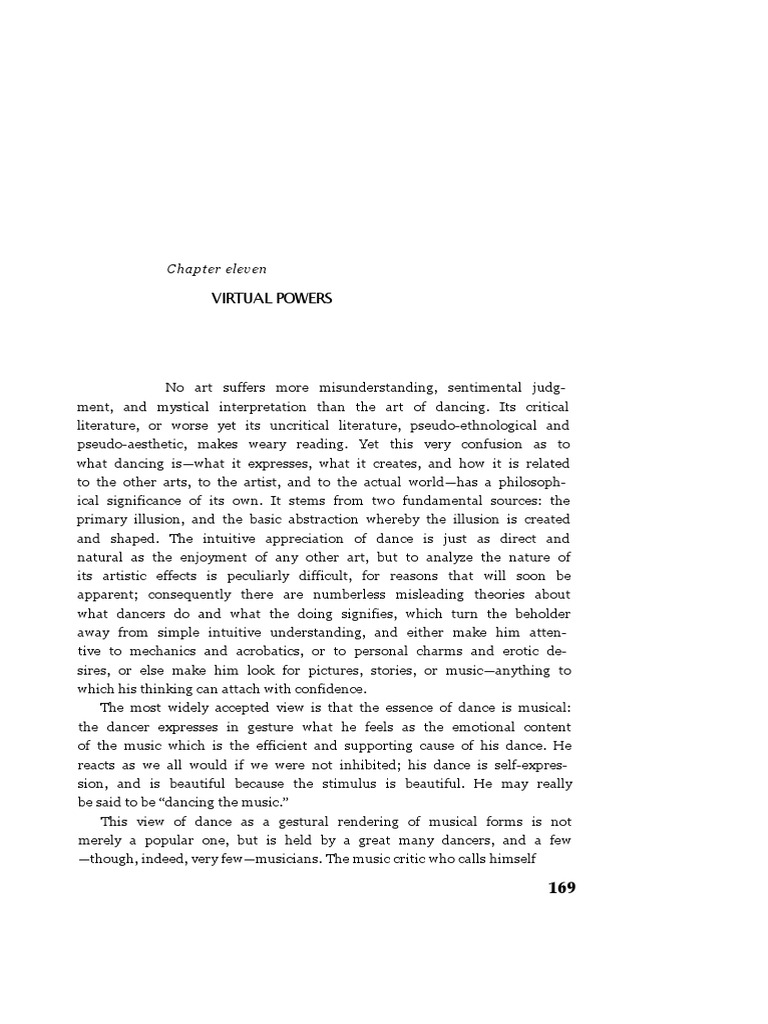 Capítulo 11. Poderes Virtuales. Langer - Susanne - K - Feeling - and ...