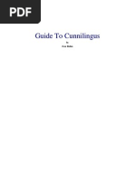!special Cunnilingus Techniques and Secrets | PDF | Orgasm | Clitoris