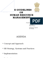 Dpe Guidelines ON Human Resource Management: Presented By: V B Singh Rajeev Ranjan Sudhanshu Tripathi M.P.P