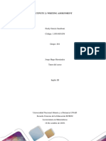 Fredy Garcés Samboni Código. 1.059.905.059: Activity 2: Writing Assignment