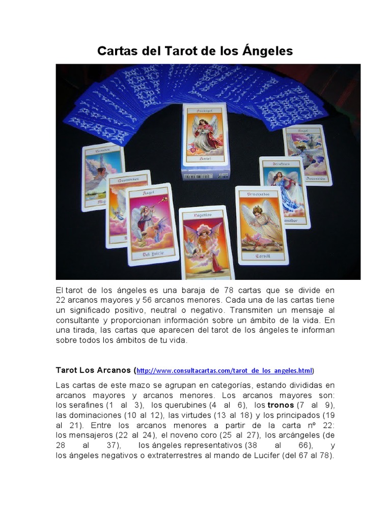 Significado del Tarot de los Ángeles | PDF | Ángel | Arcángel