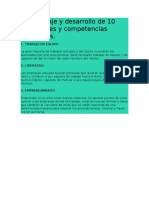 Aprendizaje y Desarrollo de 10 Habilidades y Competencias Esenciales