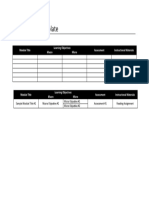 01 - Course Map Template - Word