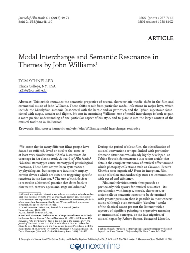 Modal Interchange and Semantic Resonance PDF | PDF | Mode (Music ...
