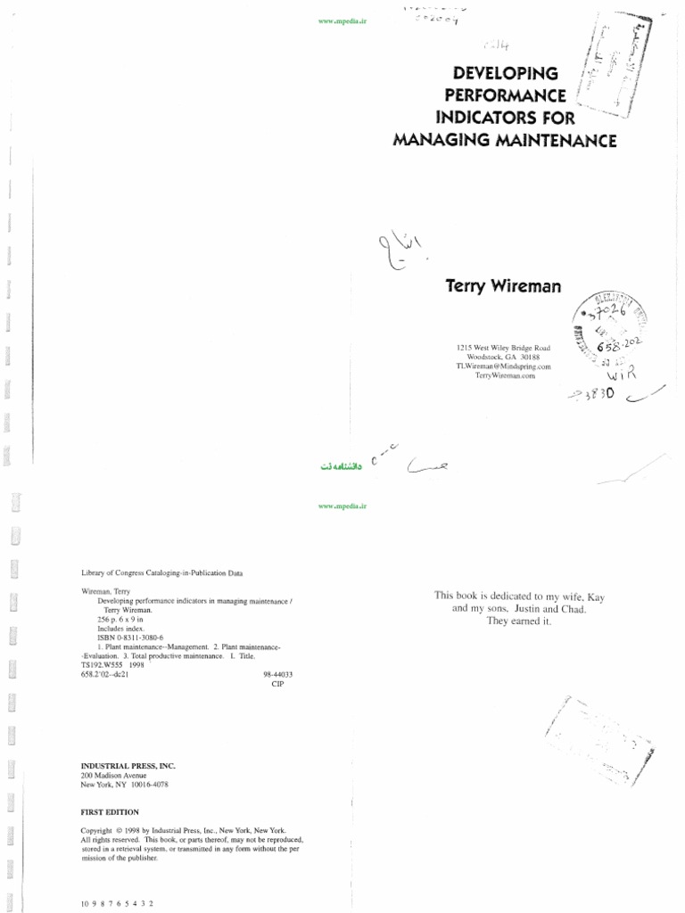 Maintenance Management Performance Metrics | PDF | Performance ...