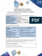 Guía de Actividades y Rúbrica de Evaluación - Tarea 1 - Reconocer Las Características y Evolución de La Ingeniería