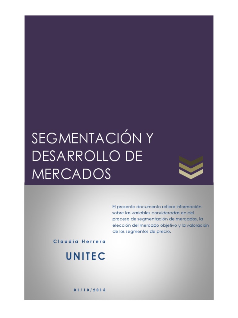 Segmentación y Desarrollo de Mercados | PDF | Marketing | Producto ...