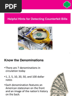 Detecting Counterfeit Bills