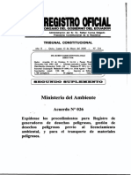 AM 026 Registro Generadores Desechos Peligrosos - Gestión y Transporte