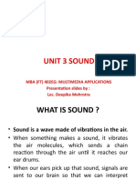 Sound Wave Properties in Multimedia