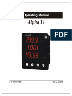 Delta 3 Line Digital Panel Meter Setup Guide