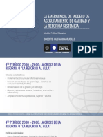 6 La Emergencia de Modelo de Aseguramiento de Calidad y La Reforma Sistémica PDF
