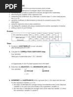 Regression Analysis - VCE Further Mathematics