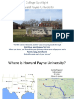 Howard Payne University: Teaching, Learning and Service. Home Away From Home