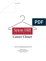 Career Closet Marketing Plan 2019-2020