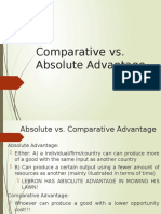 Comparative Vs Absolute Advantage