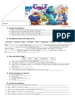 Monsters - University Worksheet