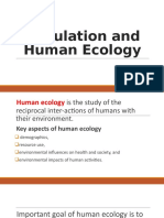 Population and Human Ecology