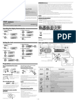 Canceling The Display Demonstration: CD Receiver: Instructions/Installation