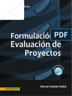 Formulación y Evaluación de Proyectos - (FORMULACIÓN Y EVALUACIÓN DE PROYECTOS)