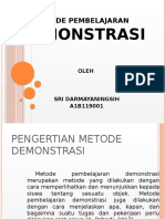 PPT METODE PEMBELAJARAN DEMONSTRASI (SRI DARMAYANINGSIH A1B119001)