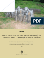 Modernização Das Comunidades Manjaco e Mandjização Do Estado Da Guine Bissau PDF