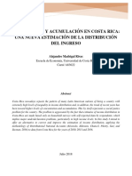 Desigualdad y Acumulación en Costa Rica: Una Nueva Estimación de La Distribución Del Ingreso