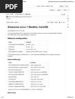 Enterprise Linux 7 (Redhat, Centos) : Network Configuration