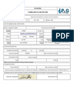 Formulario de Inscripción Diplomado