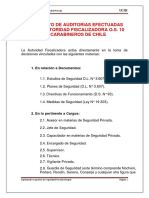 V) Formato de Auditorias Efectuadas Por La Autoridad Fiscalizadora O.S. 10 de Carabineros de Chile