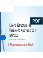 Diseno Estructural Del Reservorio Apoyado Con Sap 2000 PDF