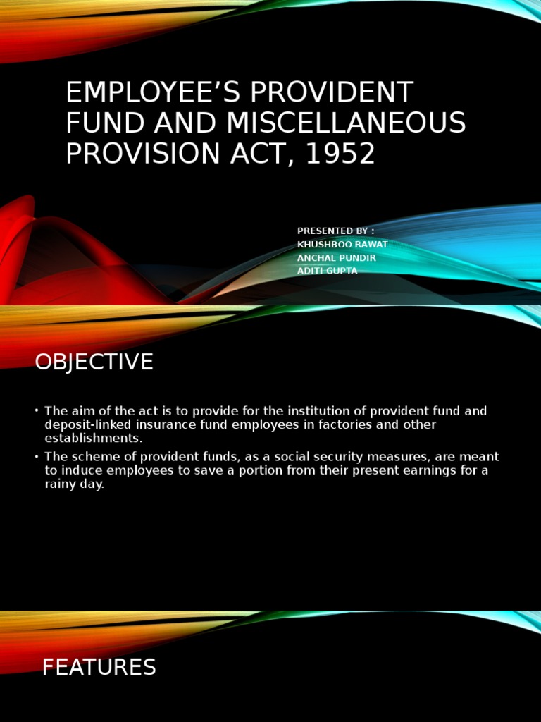Overview of the Employees' Provident Fund Act | PDF | Pension | Employment