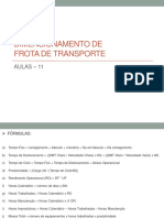 Aulas - 11 (Dimensionamento de Frota de Transporte)