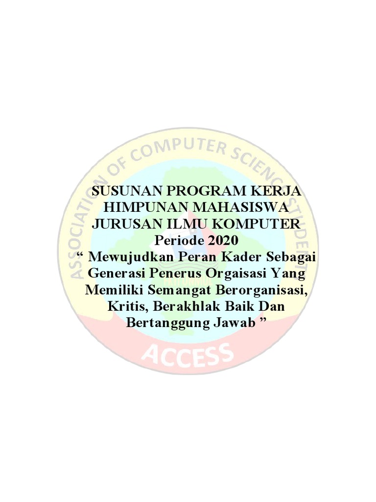 Format Susunan Proker Access 2020 PDF | PDF
