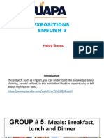 Expositions English 3: Heidy Bueno
