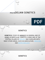 Mendelian Genetics