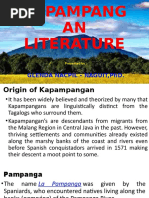 KAPAMPANGAN LITERATURE